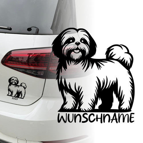 Auto aufkleber shih tzu - aufkleber,