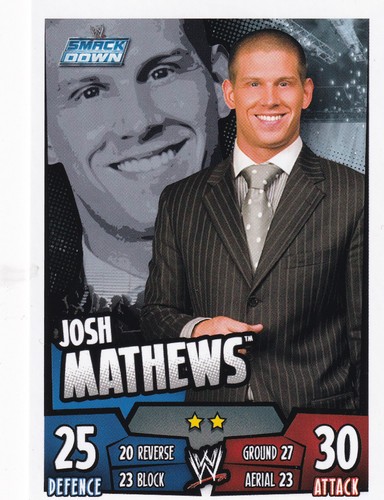2011 topps wwe josh mathews - 2011,