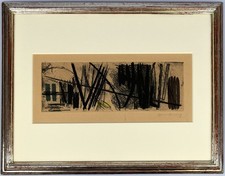 Hartung, 3. [1953]. [Signierte Original-Farbradierung, gerahmt].