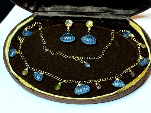 Set kette anhänger ohrringe - set,