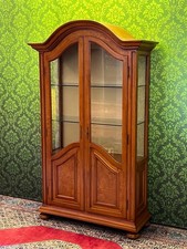 Biedermeier Vitrine Nussbaum Barock Gründerzeit Landhaus Schrank SELVA