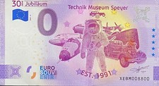 SCHEIN 0 EURO 30 Jahre TECHNIK MUSEUM SPEYER DEUTSCHLAND JUBILÄUM 2021 N°DIVERS