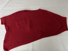 NEU  extravaganter Poncho rot