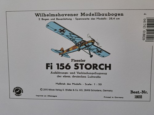 Fiseler 156 storch 50 - storch, 1/50
