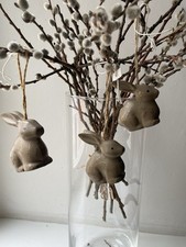 3x Deko Anhänger Hase
