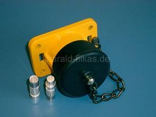 Nato Steckdose Metall gelb in