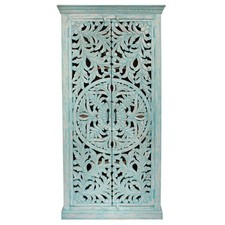 Schrank Ymir Türkis Blau Massivholz Wohnzimmer Mangoholz Schlafzimmer 185cm 