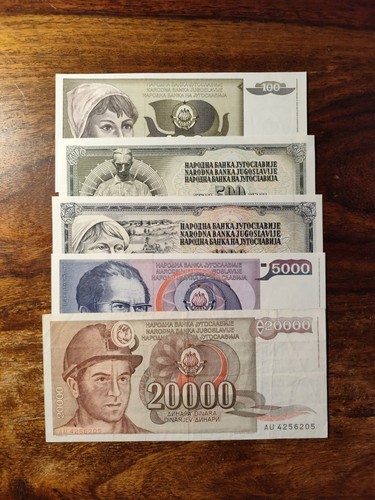 Jugoslawien banknoten set - jugoslawien, banknoten-set