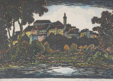 Farbholzschnitt Carl Thiemann