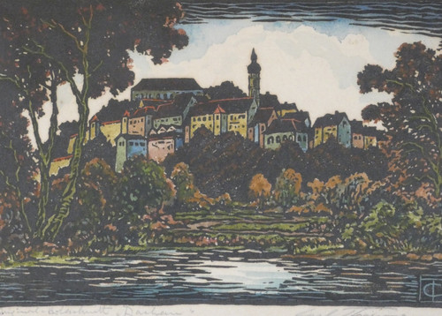 Farbholzschnitt carl thiemann - farbholzschnitt,