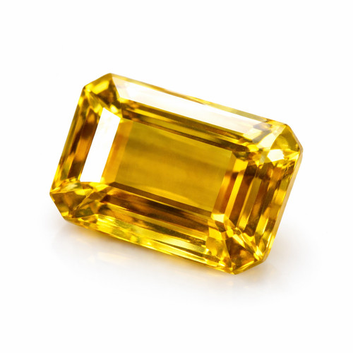 Smaragdschliff ceylon gelber - smaragdschliff,