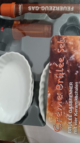 Creme brulee set mit - set,