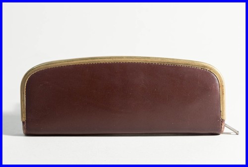 Braun leder etui - etui, innen