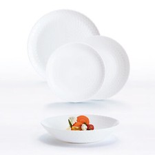 Tafelservice Geschirr Set  Pampille 18 Tlg. weiß LUMINARC