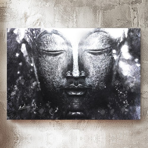 Leinwand bilder buddha - bilder, schwarz