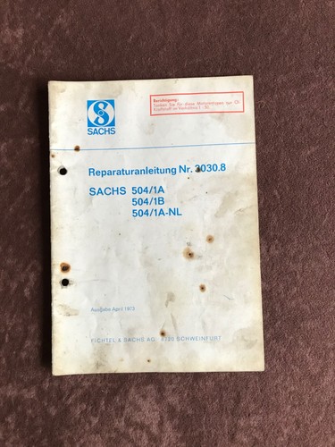 Reparaturanleitung sachs 504 - reparaturanleitung,