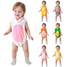 Baby Jungen Mädchen niedlich Cartoon Tier Outfit Kapuze Fuzzy Romper Fotografie