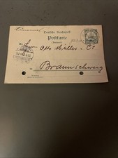 Ganzsache ( Antwort )  Deutsche Kolonien Togo 1905 gelocht