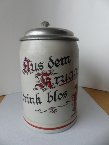 Bierkrug steingut mit - bierkrug,