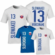 FanShirt SLOWAKEI Trikot Kinder Druck Nummer Name Jersey WM EM FanShirts4u