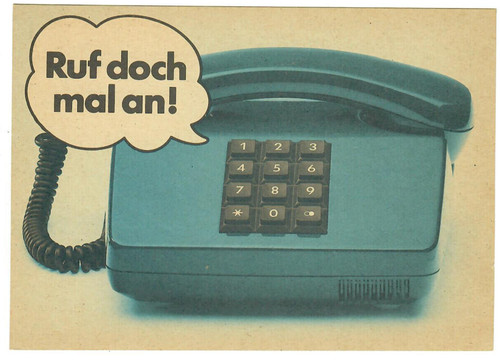 Deutsche bundespost ruf - ak,