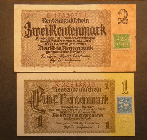 Alte geldscheine von ddr 1 - 2,