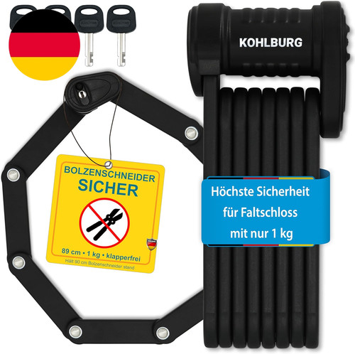Kohlburg fahrrad faltschloss - kohlburg,