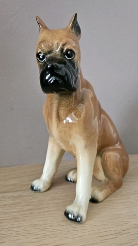 Keramik hunde figur boxer - keramik,