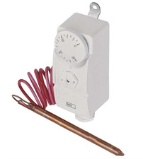 EMOS Thermostat mit Kapillarsensor analog Temperaturregler Heizung Kühlung