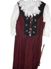 zweiteiliges, kaum getragenes  Dirndl, auberginfarben Gr. 44/46