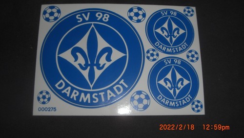 Darmstadt aufkleber - sv,