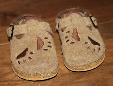 braune Hausschuhe * Clog * Tatzen Motiv * Gr 26 * C&A