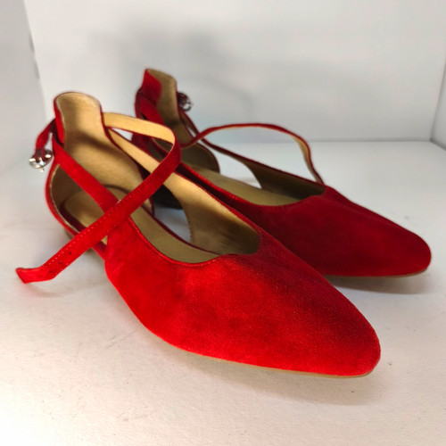 Damen ballerinas rot spitz - ballerinas,
