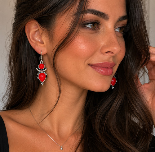 Rote koralle edelstein - ,