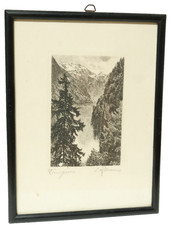 Alte radierung grafik - alte,
