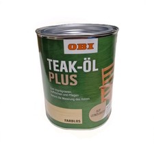 Teak Möbelöl 0,75 l Farblos Außen Hartholz Restaurieren BEULE Leinölbasis