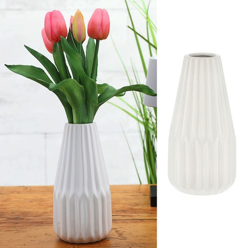 Vase konisch rillendesign - konisch,