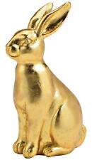 Osterhase aus Polyresin GOLD - Goldener Hase Osterdeko Hasenfigur Dekohase