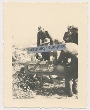 Foto Afrikakorps (DAK) Geschütz- MG-Stellung ?  (6883a)