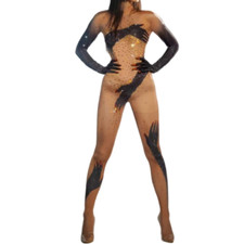 Sparkly Pole Dance Jumpsuits