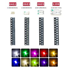 LED 0402 0603 0805 1206 micro mini SMD LEDs 10 20 50 100 Stück und Set AUSWAHL