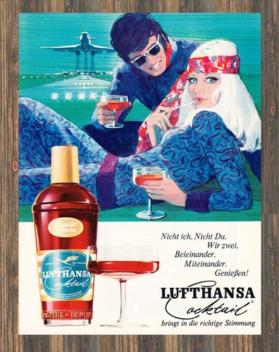 Lufthansa cocktail reklame - lufthansa,