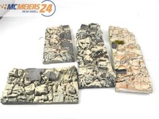 Spur H0 4x Geländebau Landschaftsbau Felsplatte Schichtgestein Hartschaum E585