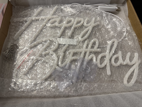 Happy birthday led neon - neon, schild
