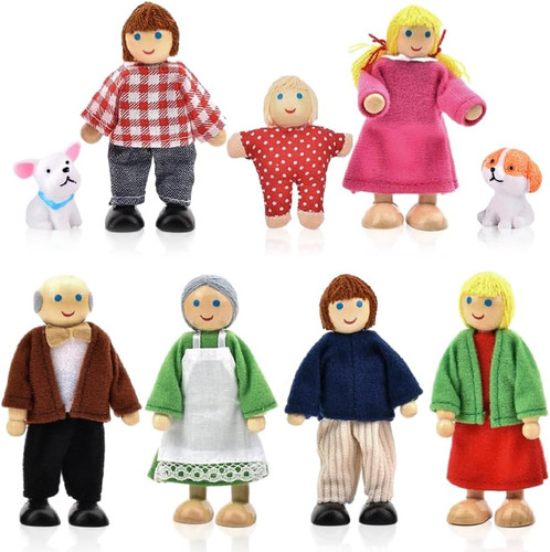 Puppenhaus puppenfamilie set - puppenhaus,