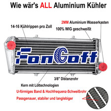 Wasserkühler Für Ultralight Rotax 912 912i 914 UL 4-STROKE Motor Alu