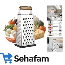 Praktische Küchenreibe aus Edelstahl - langlebig, kompakt und spülmaschinenfest