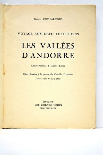 Altes buch combarnous reise - combarnous,
