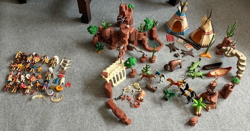 Playmobil indianer dorf 3870 - playmobil,