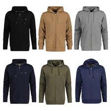 GANT Herren Sweatjacke - REGULAR SHIELD FULL ZIP HOODIE, Kapuze, Baumwoll-Mix...